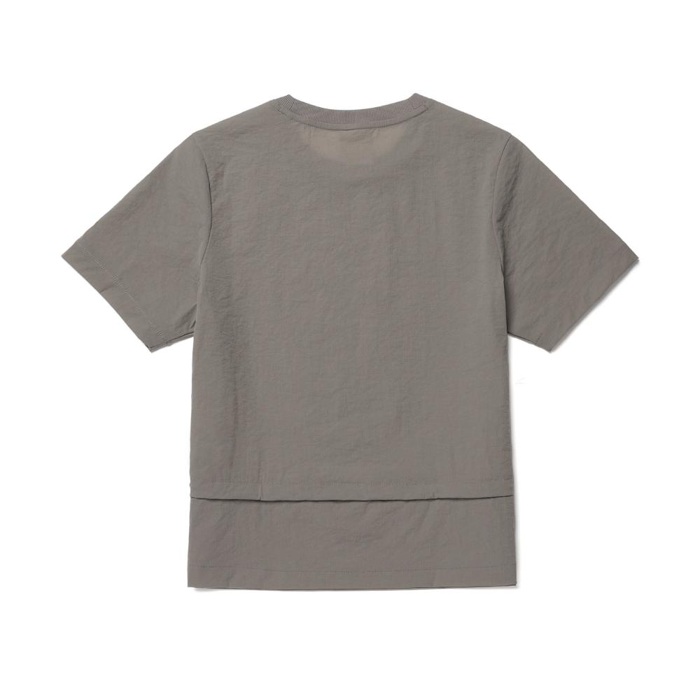 [Snowpeak] Minute Women's String Short-Sleeve T-shirt Vintage Gray (S26MWFTS73)