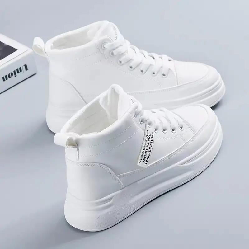 Fashion Winter Women's Shoes Warm Fur Plush Ladies Casual Shoes Lace Up Fashion Sneakers Platform Snow Boots Big Size Female Footwear