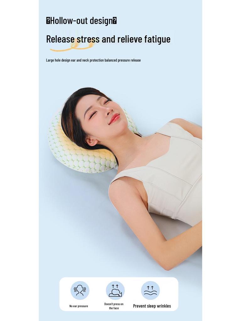 Подушка с одним отверстием для защиты уха для спящих на боку - Идеально подходит для пожилых людей, взрослых и салонов красоты