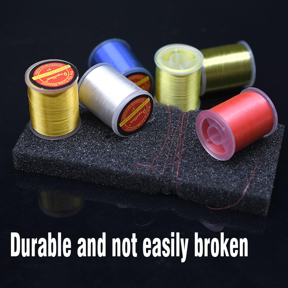 6 Colors 450M Fly Tying Floss Thread 75D Silky Yarn Fly Fishing Tying Line