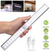 LED Sensor Light Bar Magnetic Mounted Rechargeable Motion Sensor Night Light White Light for Closet Wardrobe