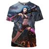 Anime LoL Arcane T Shirt Men Women Fashion League Of Legends 3D Print T-shirt Kids Hip Hop Tops Tees Boy Tshirt Game Camiseta… More