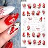 Аксессуары для ногтей Рождественские наклейки для ногтей Рельефные наклейки Рождественские украшения для ногтей для девочек
