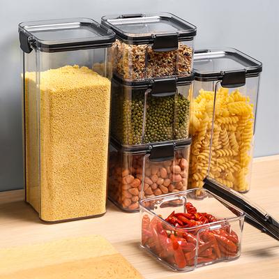 Контейнер для хранения продуктов различной емкости, пластиковый кухонный холодильник, коробка для лапши, многозерновой резервуар для хранения, прозрачная герметичная банка