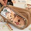 Detachable Pencil Case Capybara Stationery Storage Pouch Pen Bag  for Office School Supplies