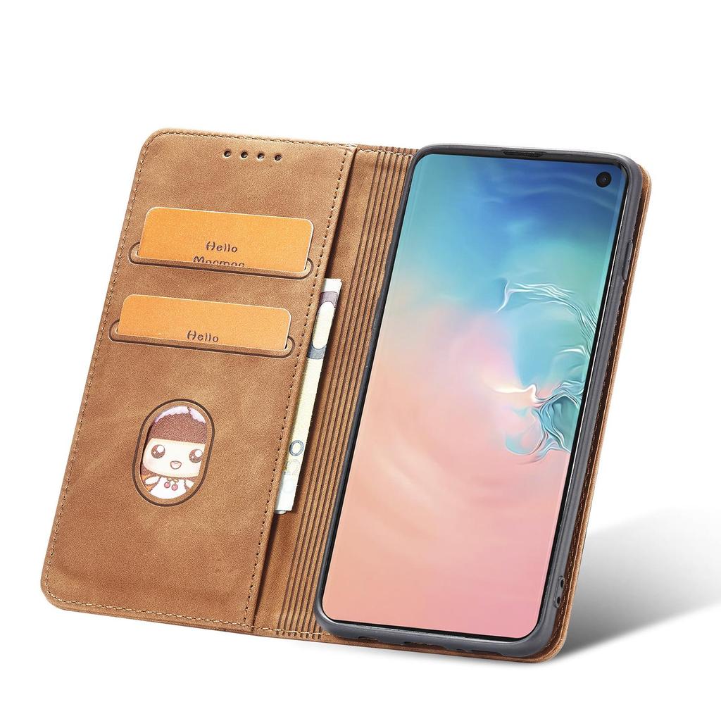 Кожаный чехол-книжка Samsung S10/S9PLUS с отделением для карт - Защитный чехол A51/A31/A50