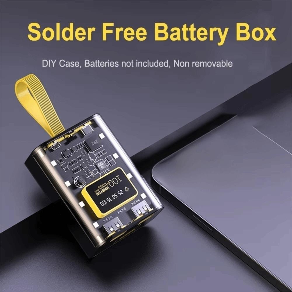 3*18650 DIY Power Bank Case Fast Charge Battery Storage Box DIY Power Bank Box Portable Charging