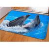 Прохладный домашний напольный ковер с принтом акулы и дельфина для гостиной, спальни, нескользящий кухонный коврик, коврики Tapis Alfombra