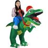 Christmas Costume Props Tyrannosaurus Rex Riding Party Inflatable Dinosaur Mount Suit Christmas Riding Dinosaur Inflatable Suit