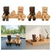 Car Dashboard Statue Shaking Feet Wooden Doll Couple Decorative Man Figurine Creative