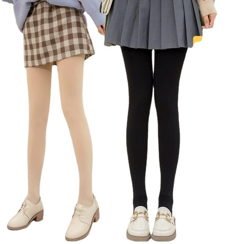 300г (добавить плюшевый) Осенне-зимние новые водонепроницаемые брюки на улице, голые цельные брюки, однослойные колготки с голыми ногами, женские нижние брюки