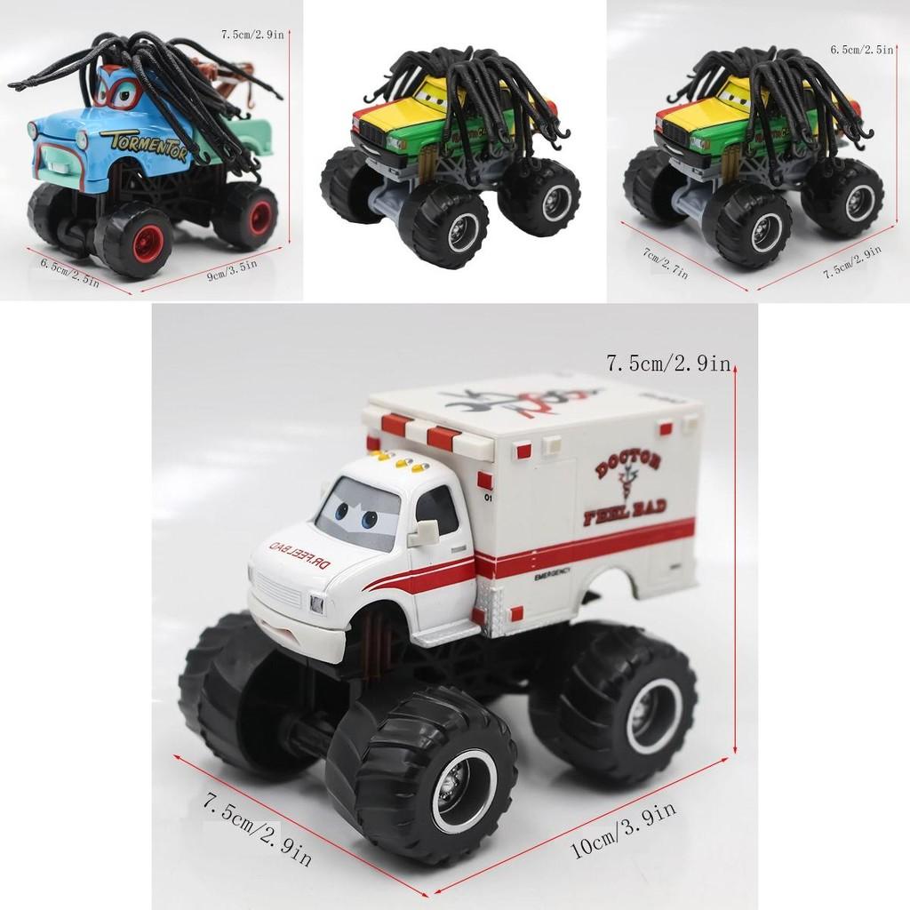 Realistic Animation Alloy Car Racing Cars Bigfoot Longhair Mater Children's Toys