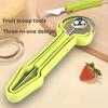 Melon Baller Scoop Pulp Separator Stainless Steel Fruit Carving Tools for Cantaloupe