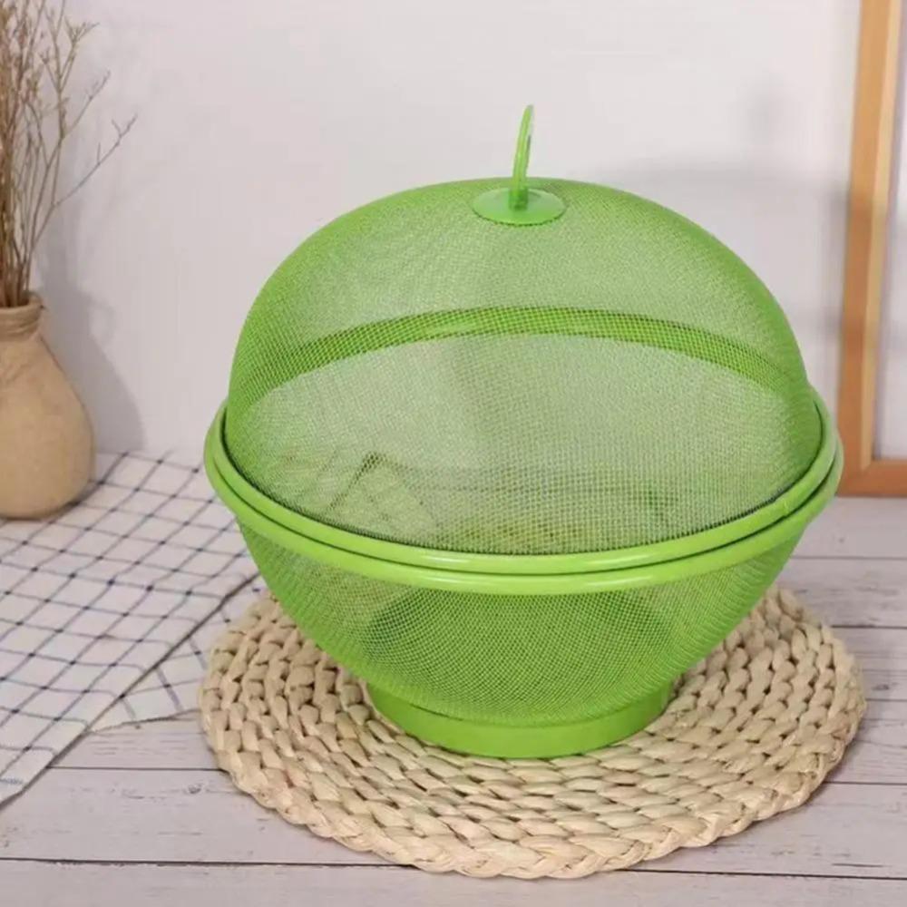 Iron Vegetables Fruit Holder Fine Mesh Vegetable Cover Kitchen Drain Basket Summer