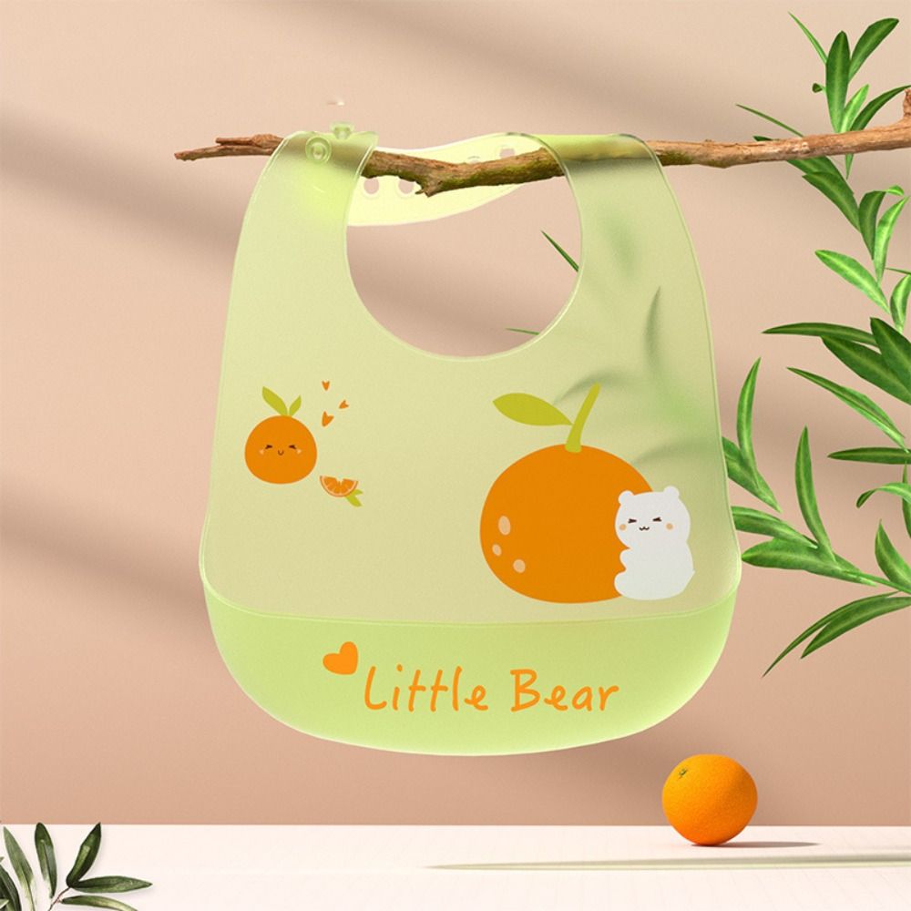 Waterproof Baby Bibs Cartoon Print Baby Feeding Stuff Cute Kids Feeding Bib
