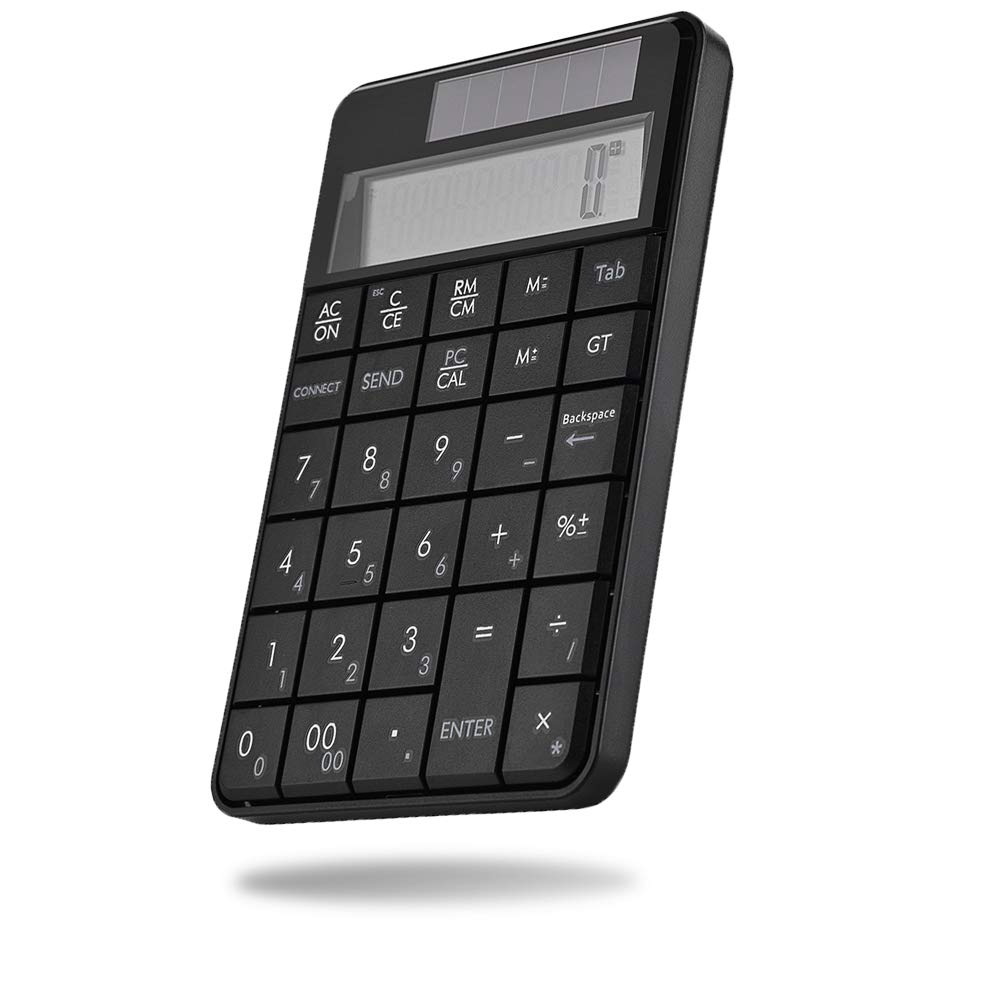 VBESTLIFE 2-в-1 Цифровая клавиатура-калькулятор, Мини 29-клавишная 2,4G USB Беспроводная цифровая клавиатура с ЖК-дисплеем, Совместима с XP/Vista/7/8/10, M