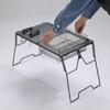 CAMPING MOON Bridge Table IGT Mesh Box IGT Tray Storage Box Stainless Steel Tortoiseshell Pattern CK-24SF