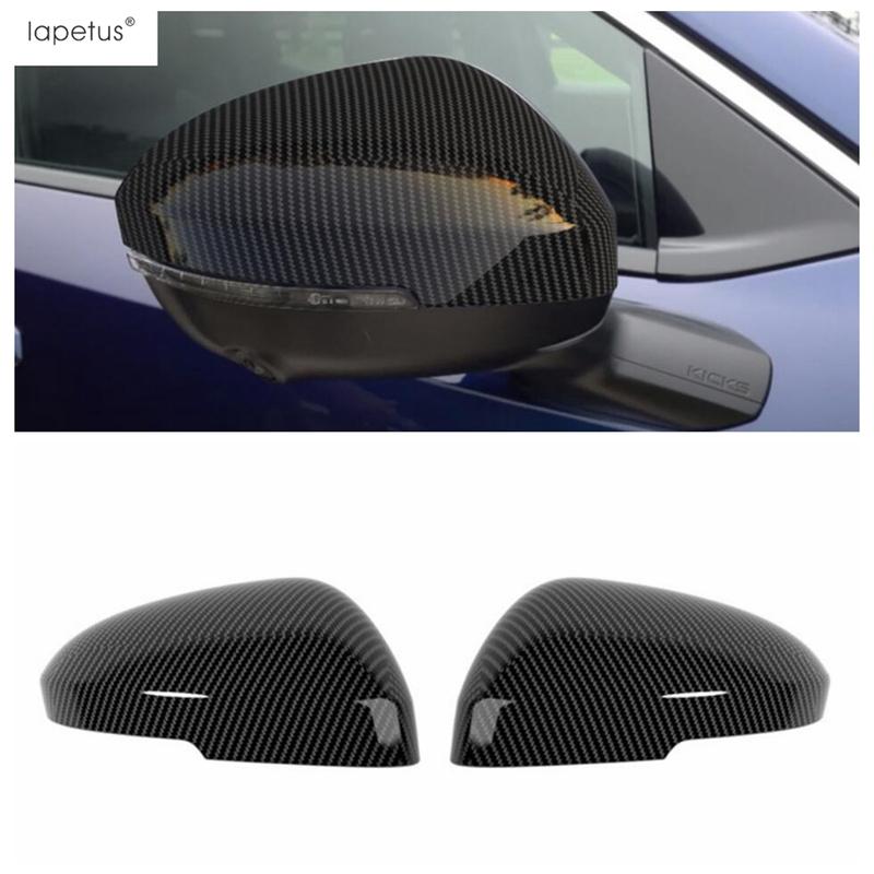 For Nissan Kicks 2025 2026 Rearview Mirror Protection Cap Case Cover Trim ABS Chrome / Black / Carbon Fiber Accessories Exterior