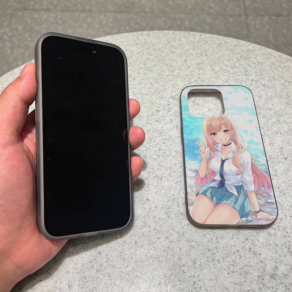 Anime My Dress-Up Darling Phone Case For iPhone 17 16 15 14 13 12 11 Pro Max Plus Corrugated Bumper Back Cover Shell