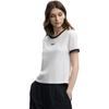 Fila Оригинальная модная универсальная футболка с коротким рукавом Cool Touch для женщин, топ Облако-Гриб-Белый F11W629110FWT