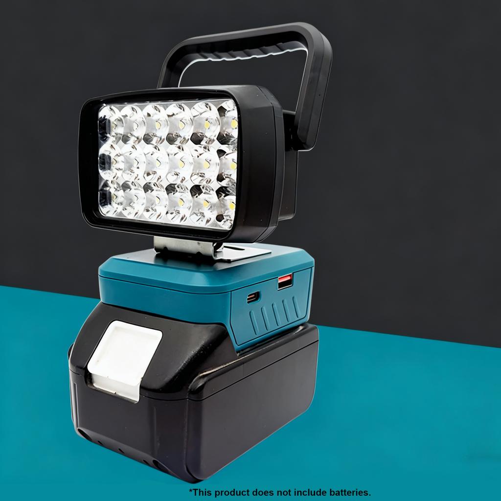 Flashlight for Makita for Milwaukee for Dewalt 18V Battery Work Lamp Portable Lantern Battery NOT Included