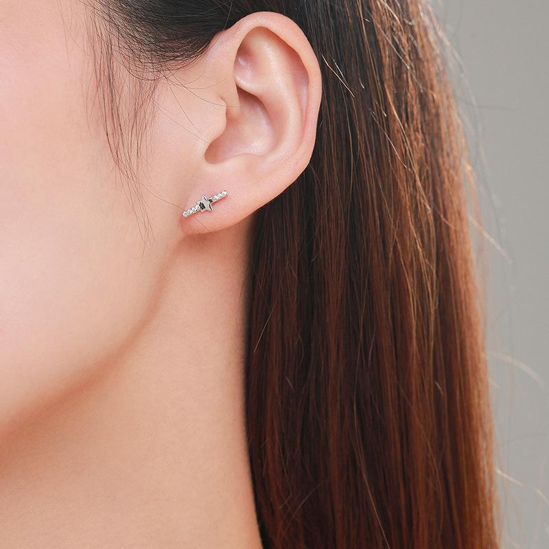 Танциз стерлингового серебра 925 пробы циркон серьги серьги-капли для женщин подарки на свадьбу