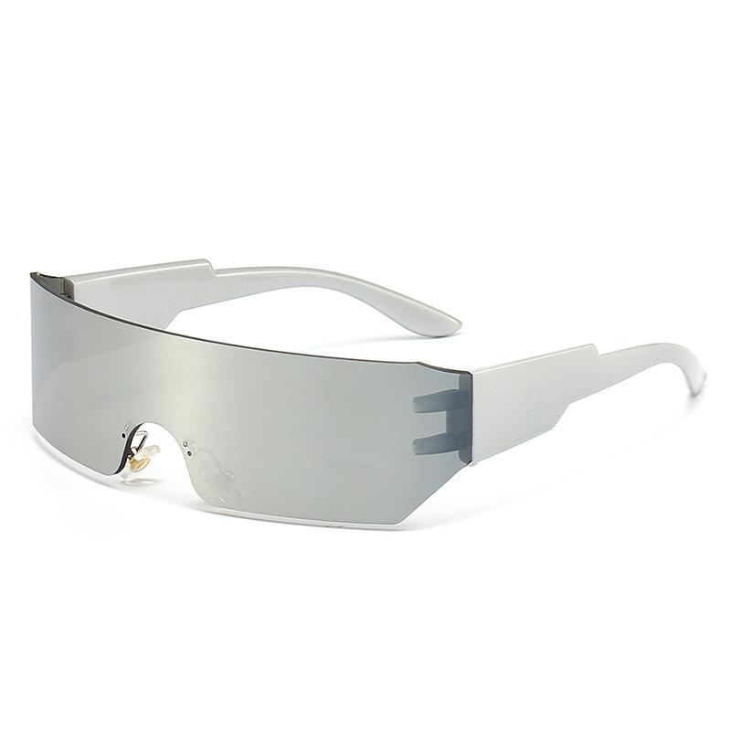 Colorful Riding Unisex New Design Glasses Women Frameless Sunglasses Uv400 Thick Plastic Sunglasses Fashion Sunglasses
