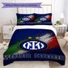 Custom Name Inter Milan Pattern Bedding uilt Set uilt Cover Pillowcase Home Decoration Birthday Gift (1*duvet cover+2*pillowcase without core)