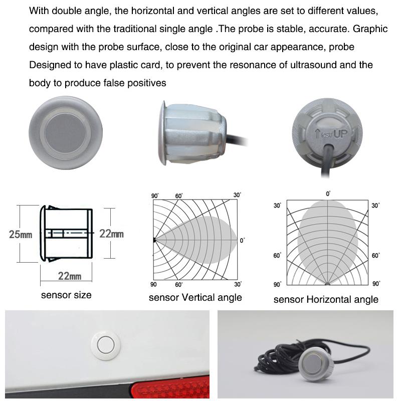 6 датчиков парковки парктроник автомобильный автомобильный радар заднего хода электроника задний автоматический детектор комплект помощи при движении задним ходом зуммер