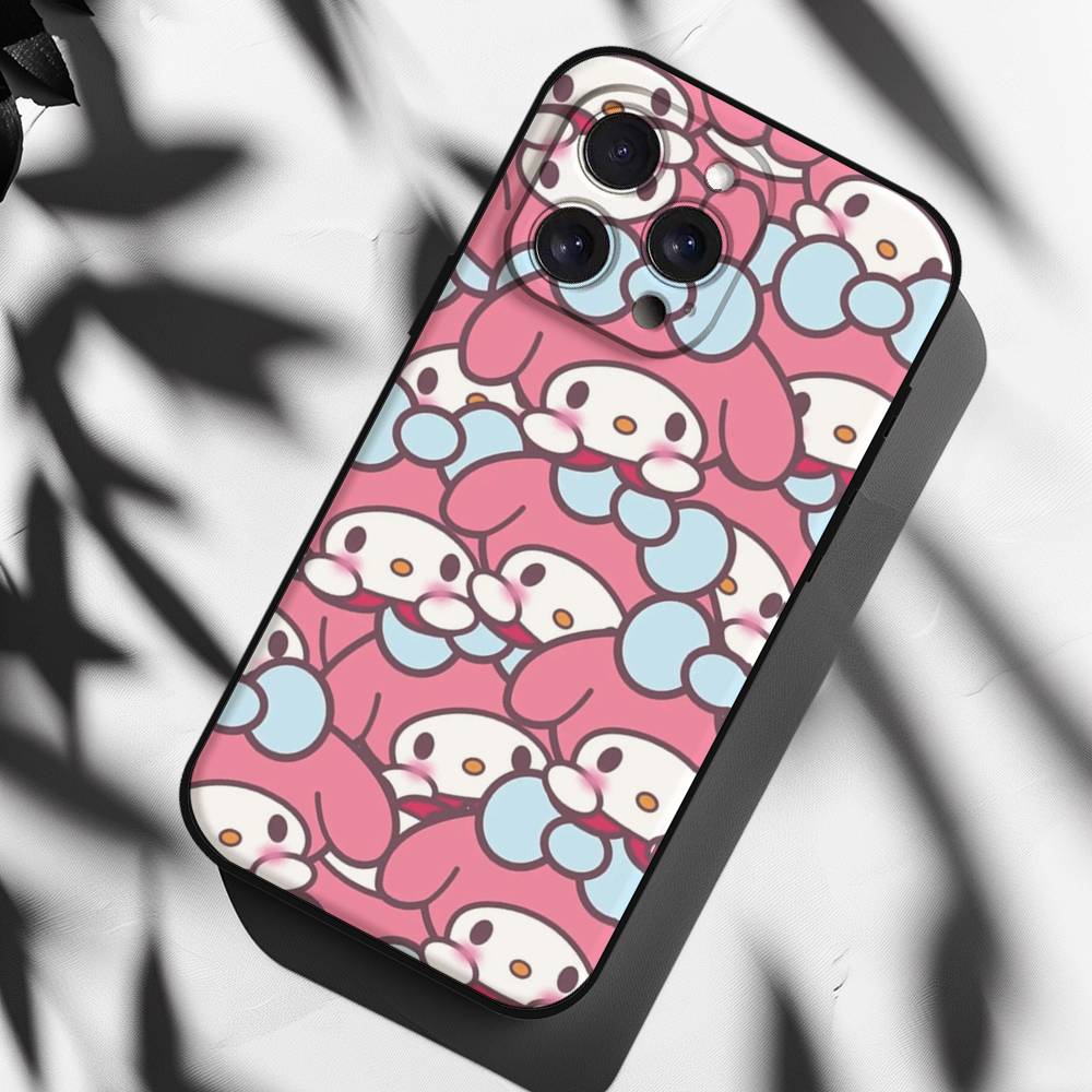 Милый Мультяшный Чехол-Телефон M-Melody Для IPhone 17 15 Pro Max 14 Pro 12 11 13 Mini X XR XS 16 Plus SE Задняя Крышка