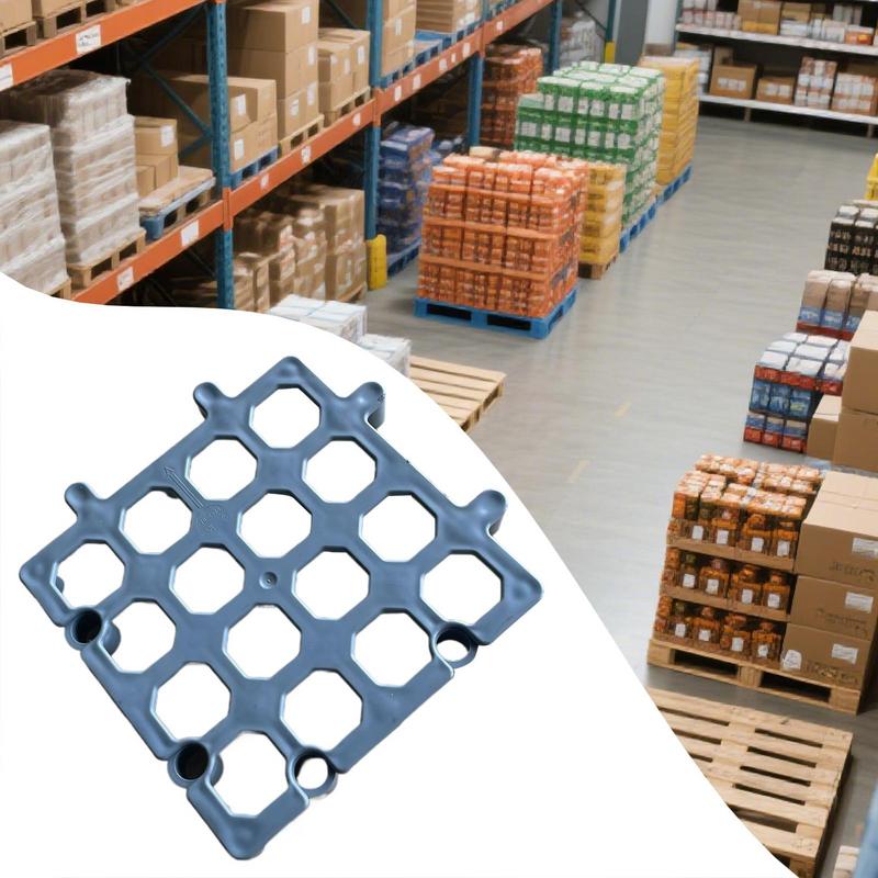 Складские поддоны для хранения Сцепляемая напольная подставка-подъемник Поддон для хранения Водонепроницаемые Нескользящие сетки Легко штабелируемая амортизирующая для
