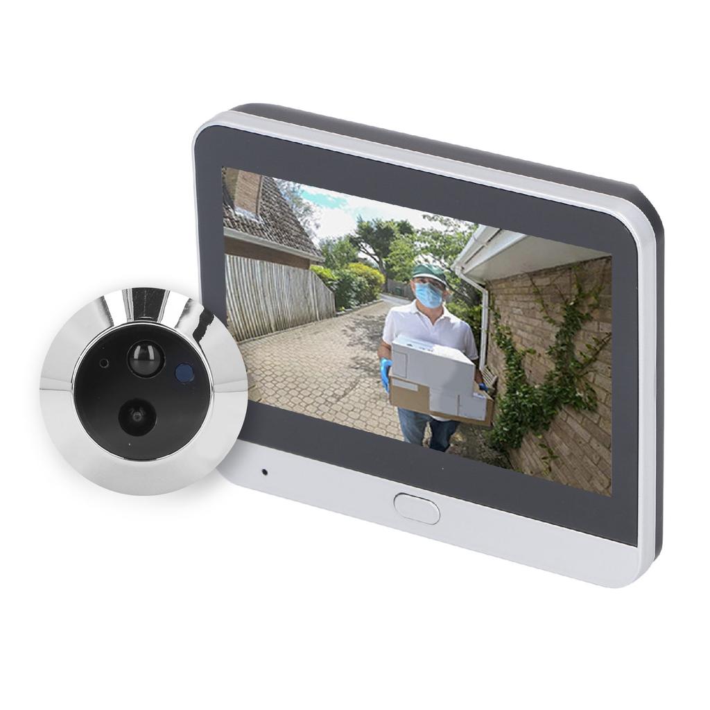 4,3-дюймовый IPS LCD экран цифровой глазок 120 градусов широкоугольный 1080P WiFi видеодомофон