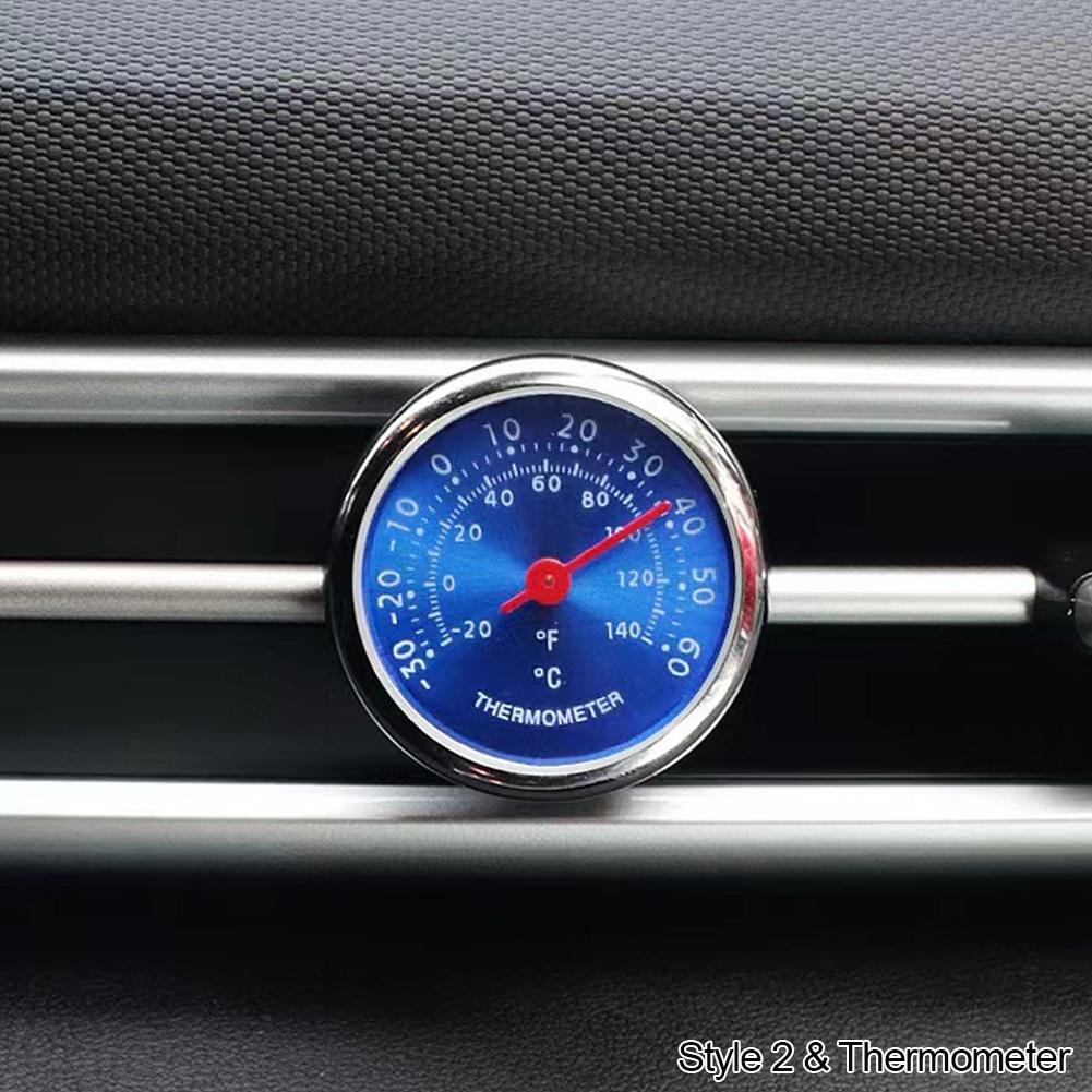 Car Clock Auto Watch Thermometer Hygrometer Home Automobiles Interior Decoration Ornament Automotive Clock In Car Accessories