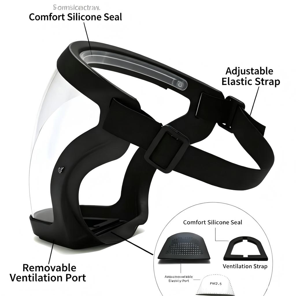 Anti-Fog Protective Mask Dust And Splash Resistant for Sports Cycling Work Grinding Weeding/Mowing And More