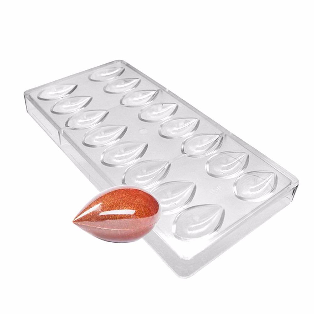 Горячие продажи поликарбонатные формы для шоколада какао 3D формы для желе из кофейных зерен мягкие сладости капли воды пластиковые формы DIY конфеты инструмент