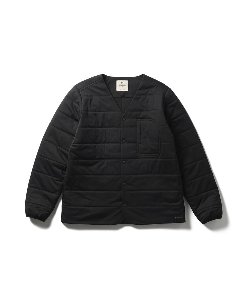 Snow Peak Flexible Insulated Cardigan and Size M SW-25AU001, Men's Women's, Black,