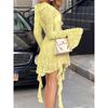 Y2K Sexy Style Lace Long Sleeve Short Skirt Dress Women's Clothing