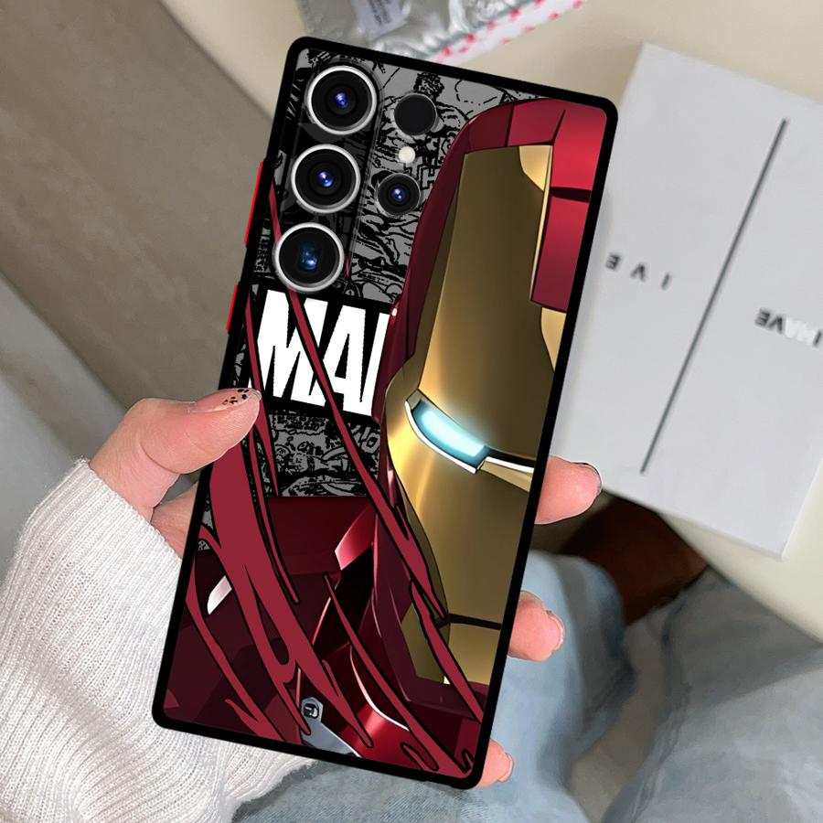 Чехол для телефона Funda для Samsung Galaxy S26 S25 Ultra Note 20 10+ S22 S23 FE S20 S24 Plus S21 Marvel Человек-паук Железный человек