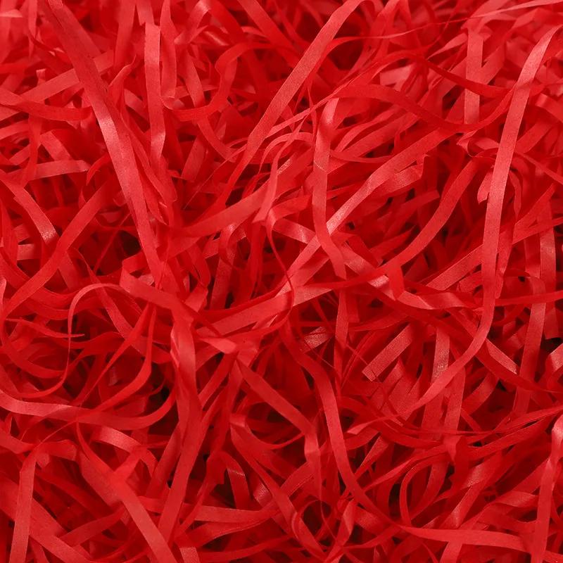 50/100/200 г разноцветной измельченной бумаги рафия подарочная упаковка конфет коробка анти-столкновения наполнение свадьба день рождения вечеринка украшение своими руками