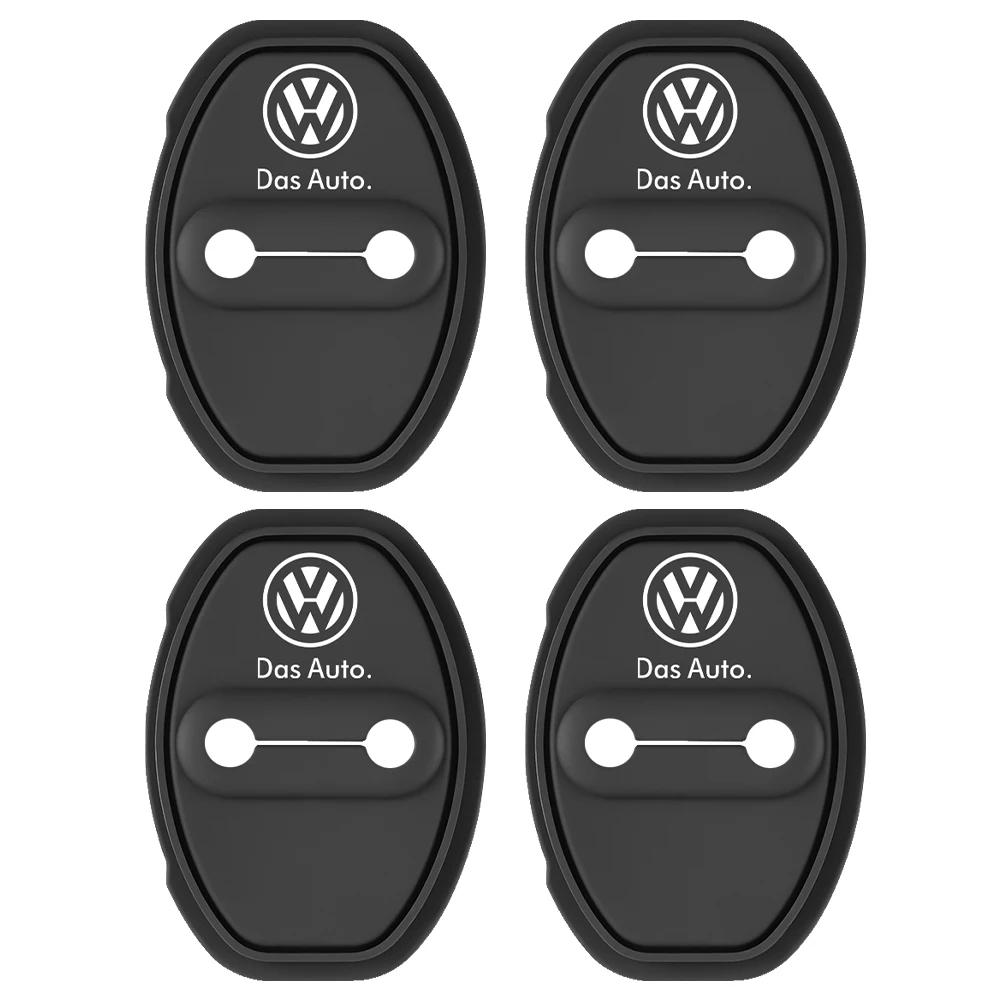 Для автомобиля VW Силиконовые накладки на замки дверей Защитные наклейки Аксессуары Для Volkswagen GTI Golf Polo VW R CC Passat B6 Tiguan Jett