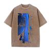 DARLING in the FRANXX Zero Two Printed Tee Men Women Short Sleeve Clothing Vintage Washed Cotton T-shirt Casual Loose Streetwear