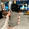 Защитный чехол из замши, меха и матовой кожи для iPhone 17 Air 16 15 14 13 11 12 Pro X XS XR Max 7 Plus, противоударный силиконовый Funda