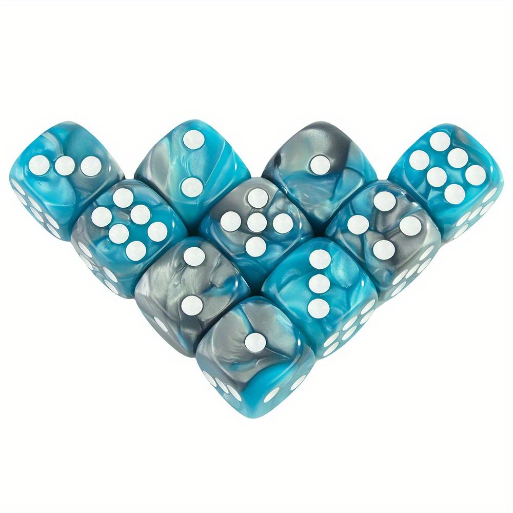 12 мм D6 акриловые кубики мини 6-сторонние двухцветные кубики с круглыми углами игровые кости для клубной вечеринки DND RPG настольная игра аксессуары для барного стола
