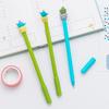 4 Pcs Cartoon Cactus Neutral Pen Creative Silicone Cartoon Head Signature Student Writing Pen Korean Stationery Random
