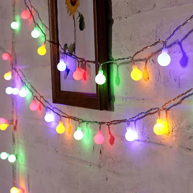 String Lights 6M 40LEDs Mini Ball Fairy Light for Outdoor Patio Garden Wedding Decoration Holiday Party Courtyard Lamp USB Power