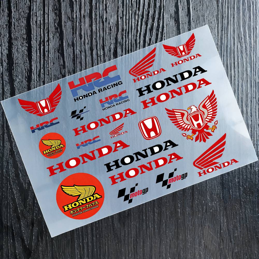 Для Honda Отражающие Наклейки на Мотоцикл Водонепроницаемые Виниловые Наклейки Для Шлема Мотоцикла Топливного Бака Велосипеда RA4
