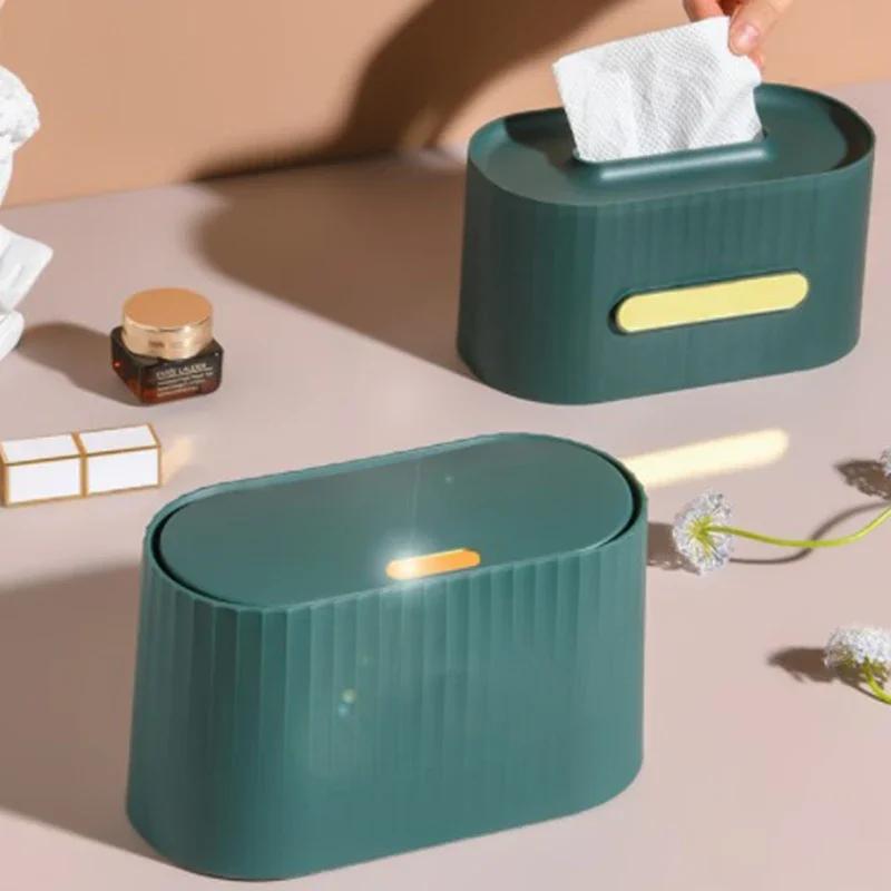 Настольный ящик для хранения косметики, пылезащитный органайзер для ватных дисков и тампонов, держатель для косметических яиц, органайзер для украшений в ванной
