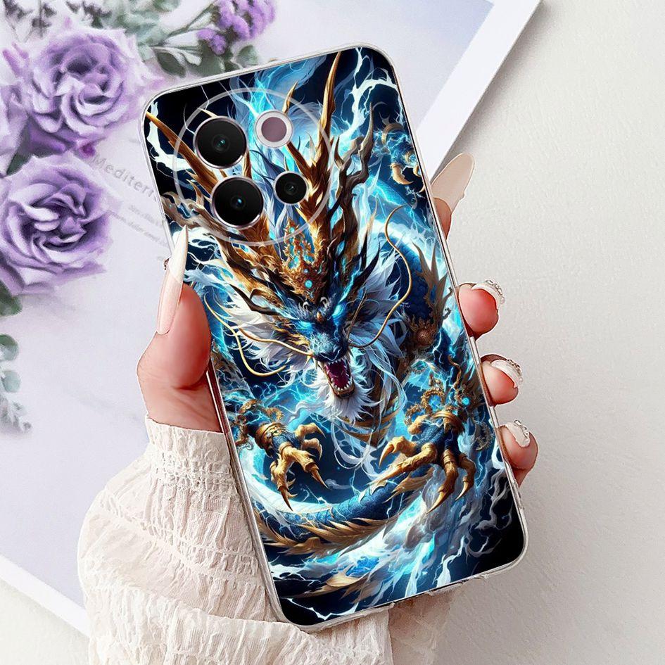 For Vivo V40 Lite 5G Case Transparent Silicone Soft TPU Back Cover Lovely Heart Case For Vivo V40Lite 5G V2341 Shockproof Bumper