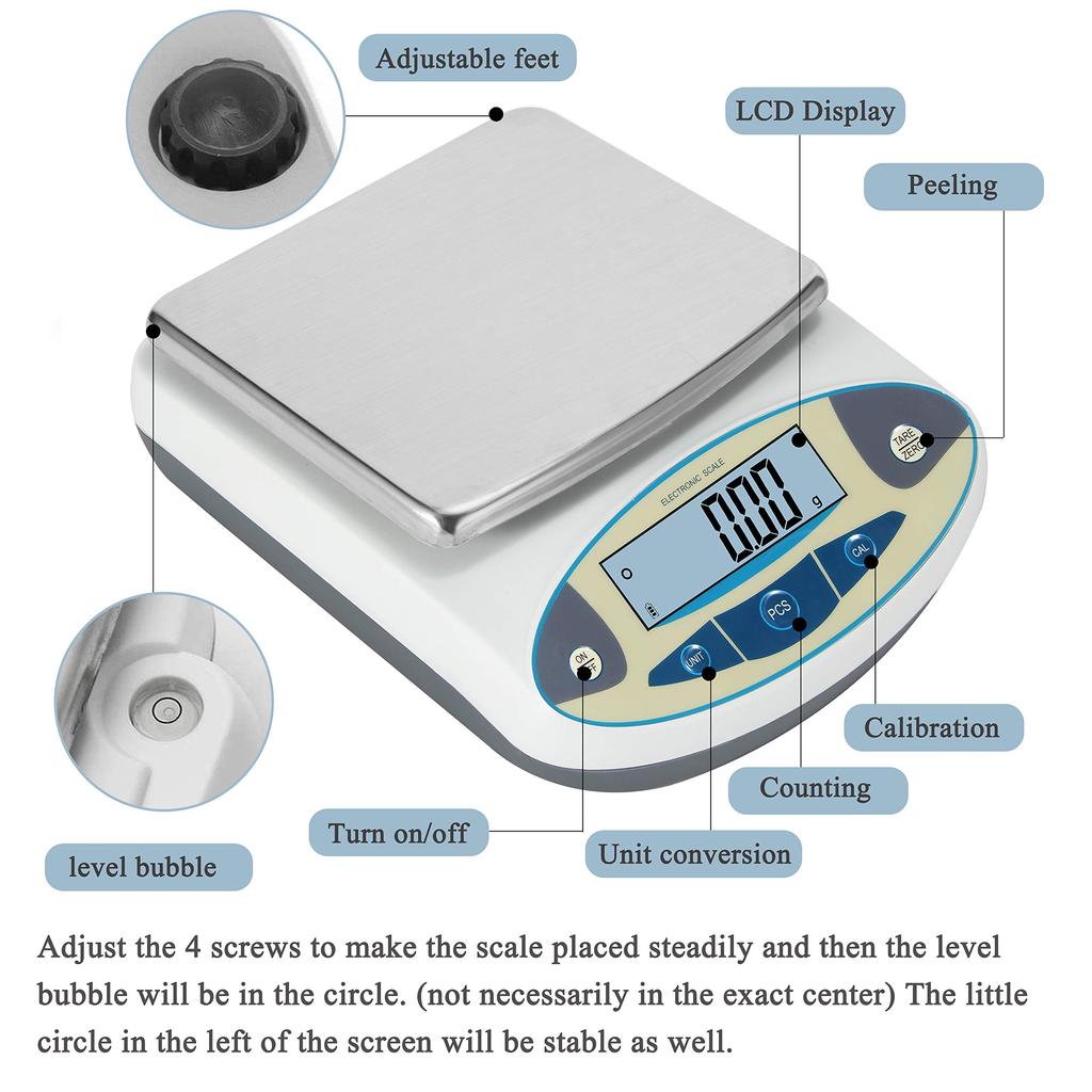 Электронные весы Bonvoisin Precision Digital Scale 10 мг Высокоточные электронные весы Весовой инструмент Аналитическая электронная чаша весов