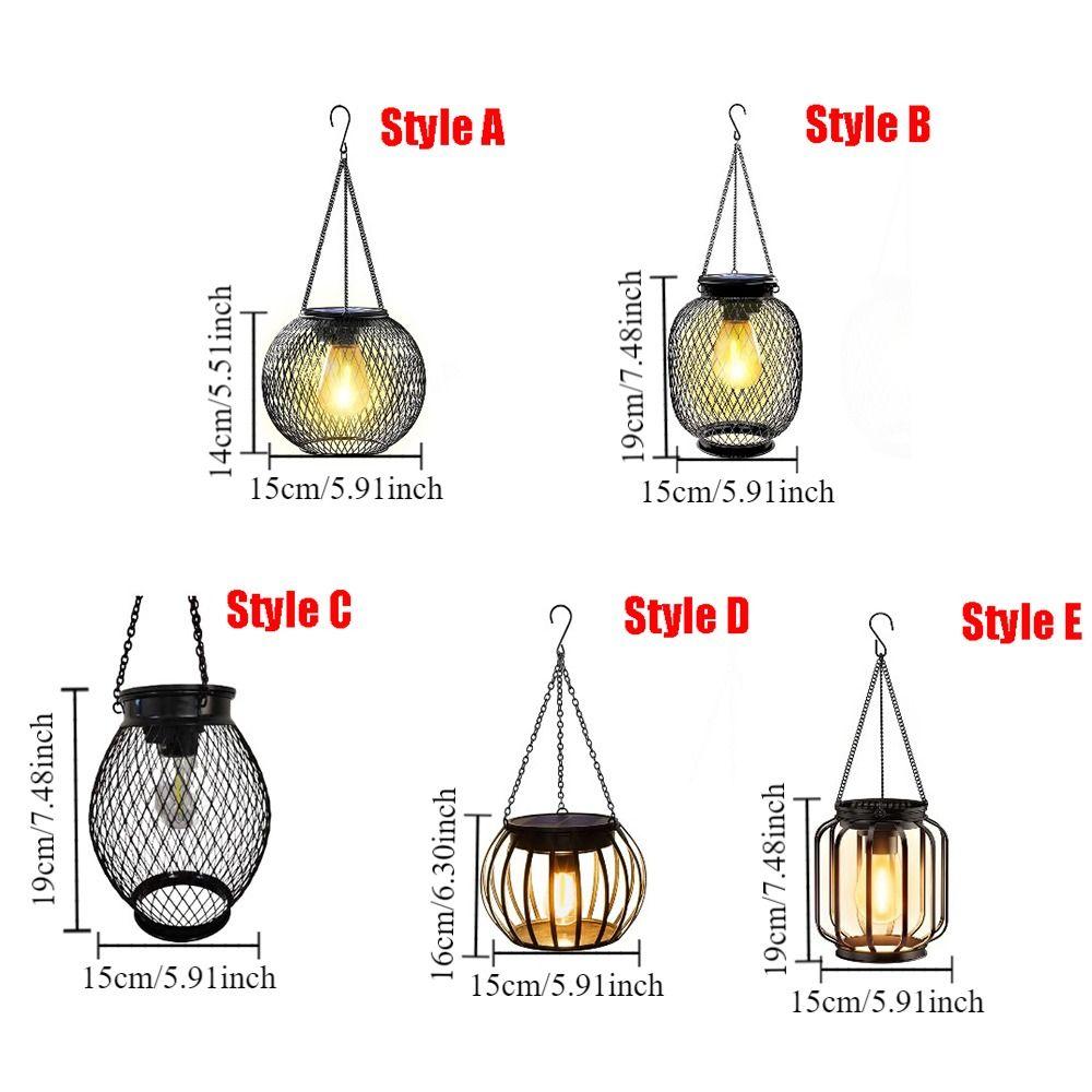 Waterproof Solar Lantern Lights Rechargeable Camping Light Xmas Party Decor